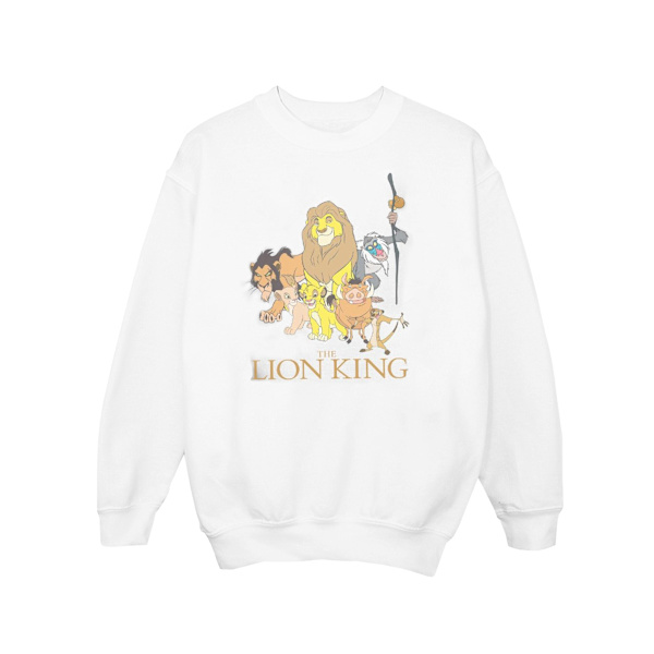 Disney Girls The Lion King Group Sweatshirt 9-11 år Vit White 9-11 Years