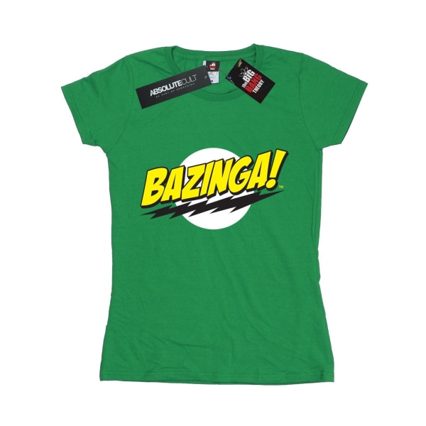 The Big Bang Theory Dam/Kvinnor Bazinga T-Shirt S Irländsk Grön Irish Green S
