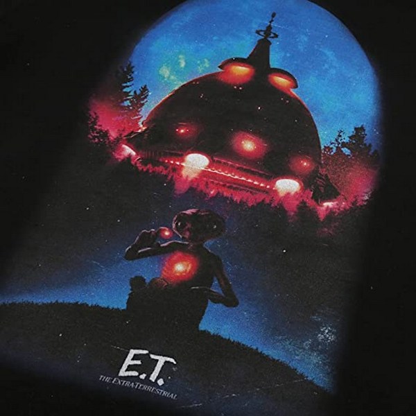 E.T. the Extra-Terrestrial Dam/Damer Poster Hoodie M Svart Black M