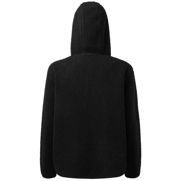 TriDri Dam/Dam Sherpa Fleece Hoodie med dragkedja S-M Svart Black S-M