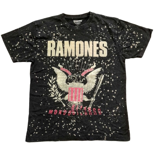 Ramones Unisex Adult Eagle Splattered T-shirt M Svart Black M