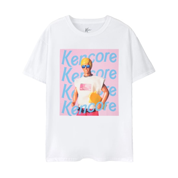 Barbie Mens Kencore T-shirt med korta ärmar S Vit White S