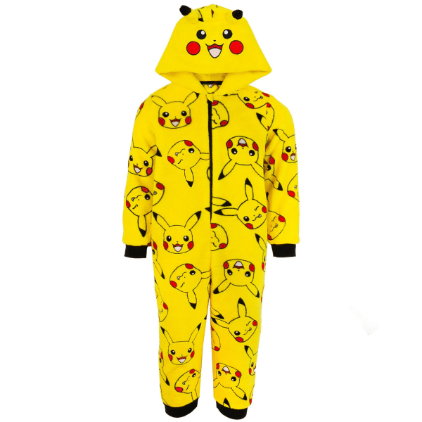 Pokemon barn/barn Pikachu Allt-i-ett nattkläder 9-10 år Yellow 9-10 Years