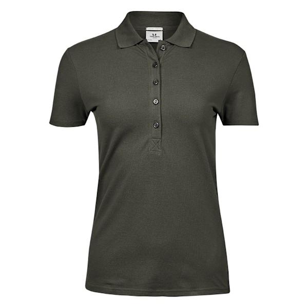 Tee Jays Dam/Damer Lyxig Stretch Kortärmad Polotröja L Deep Green L