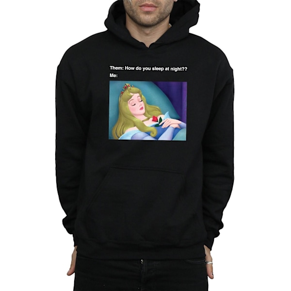 Disney Herr Sleeping Beauty Meme Hoodie 3XL Svart Black 3XL
