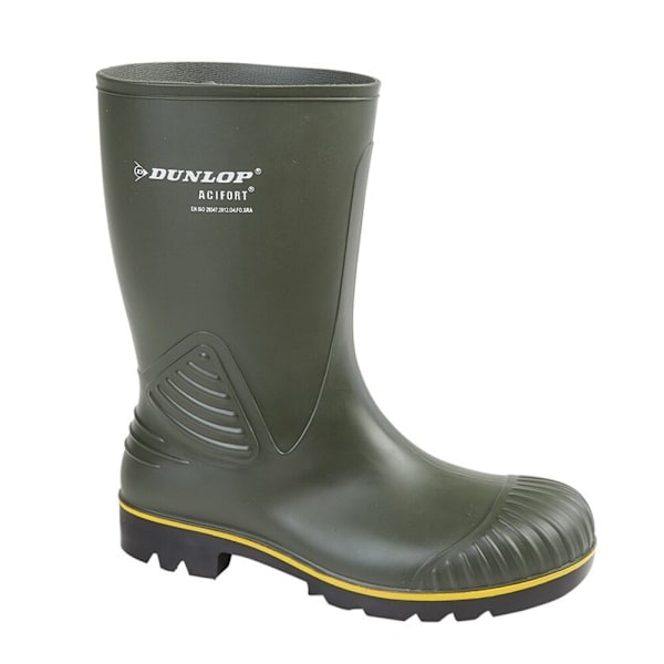 Dunlop Mens Acifort HD Mid Calf Wellington Boots 13 UK Green Green 13 UK