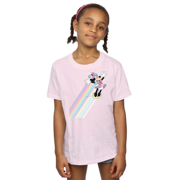 Disney Flickor Minnie Mouse Whoosh Bomulls T-shirt 7-8 År Rosa Pink 7-8 Years
