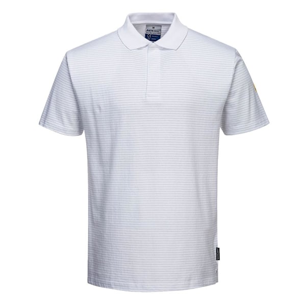 Portwest Anti-Statisk Pikétröja Herr XS Vit White XS