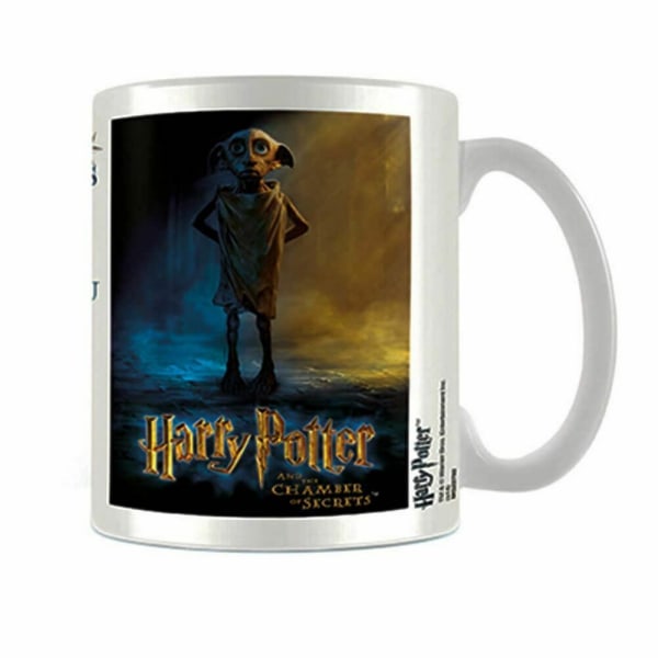 Harry Potter Warning Dobby Mug One Size Vit/Blå/Guld White/Blue/Gold One Size