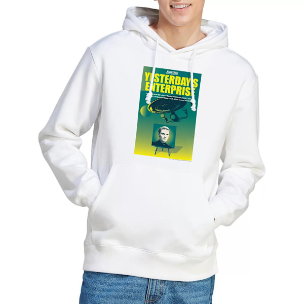 Star Trek Herr The Next Generation Säsong 3 Avsnitt 15 Hoodie M White M