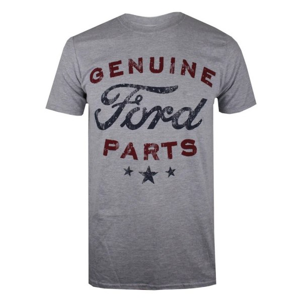 Ford Herr Genuine Parts T-Shirt S Heather Grey/Burgogne Heather Grey/Burgundy S