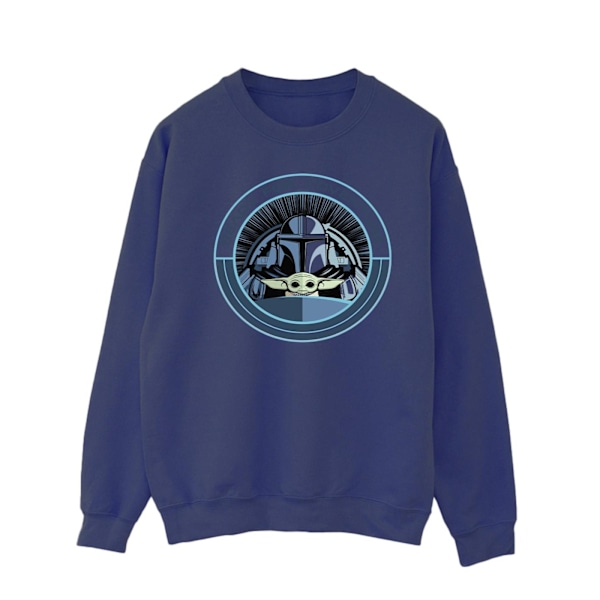 Star Wars Herr The Mandalorian Grogu Redo För Äventyr Sweatshirt Navy Blue M