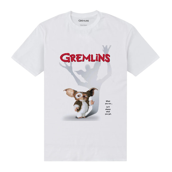 Gremlins Unisex Vuxen Poster T-Shirt S Vit White S