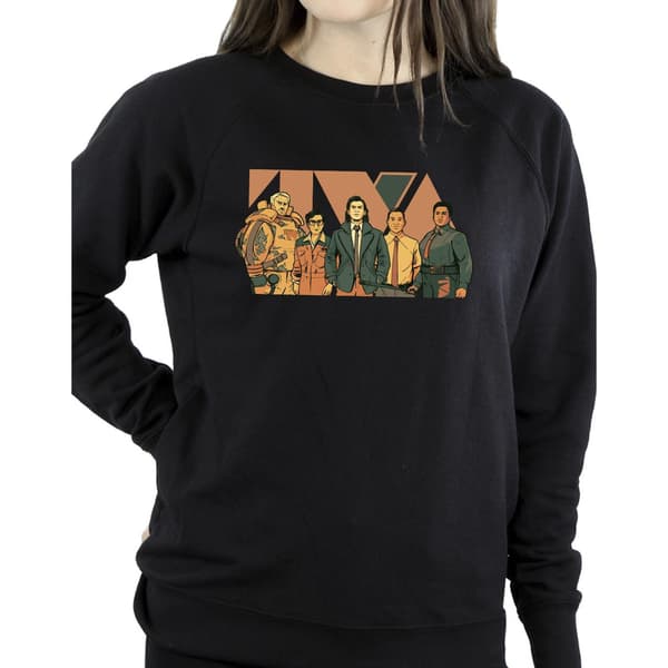 Marvel Dam/Damer Loki TVA Grupp Sweatshirt M Svart Black M