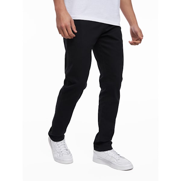 Crosshatch herr Roysden chinos 34R svart Black 34R