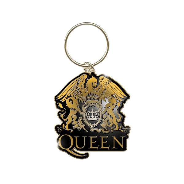 Queen Crest Enamel Nyckelring One Size Svart/Guld Black/Gold One Size