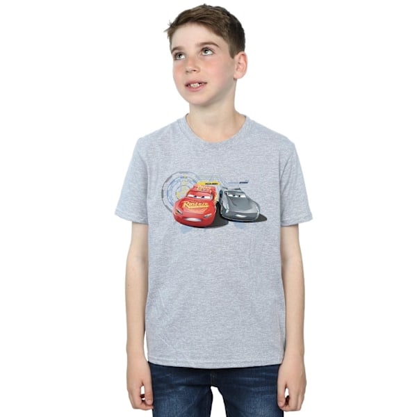 Disney Boys Cars Lightning Vs Storm T-shirt 12-13 år Sport Sports Grey 12-13 Years