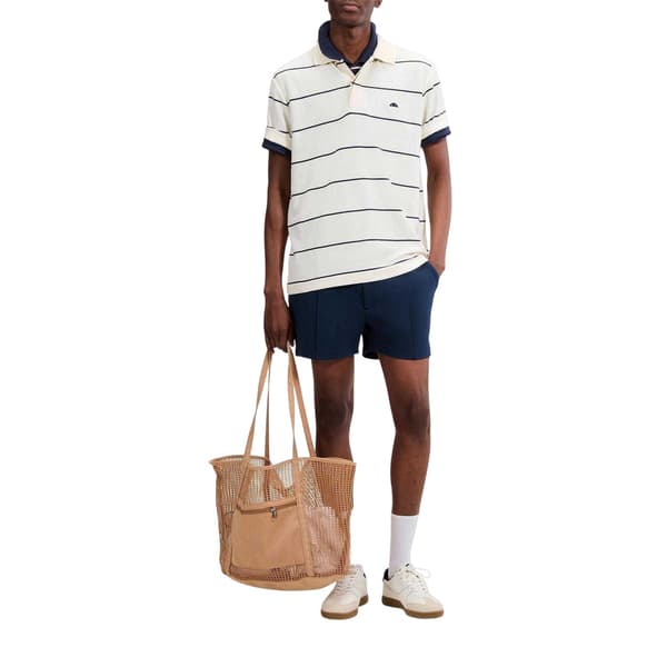Ellesse Herr Cimetta Randig Pikétröja L Off White Off White L