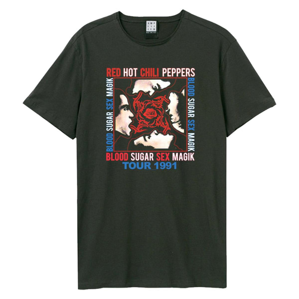 Förstärkt unisex Vuxen 91 Tour Red Hot Chili Peppers T-shirt XS Charcoal XS