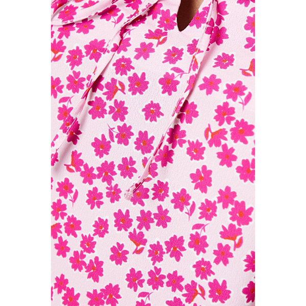 Dorothy Perkins Dam/Dam Floral Front Tie Blus 16 UK Pin Pink 16 UK