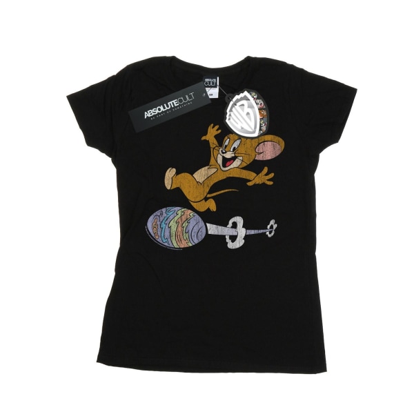 Tom And Jerry Dam/Dam Egg Run Cotton T-shirt S Svart Black S