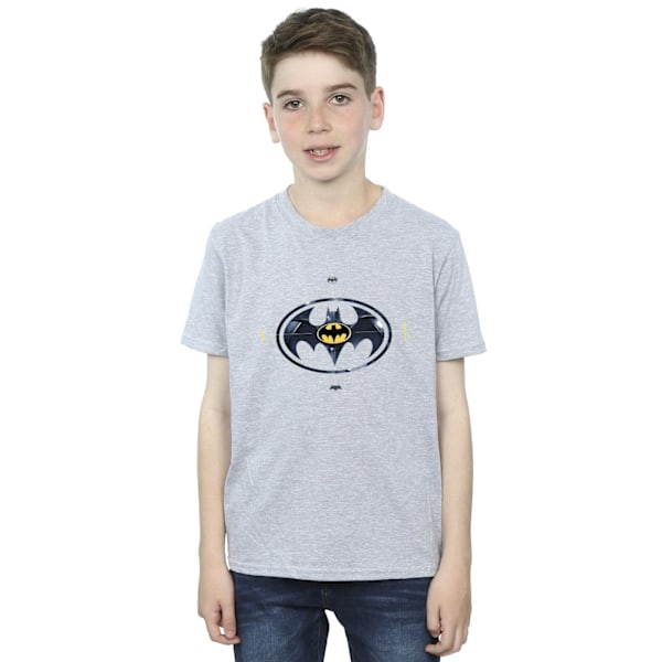 DC Comics Boys The Flash Batman Metal Logo T-Shirt 7-8 år Sp Sports Grey 7-8 Years
