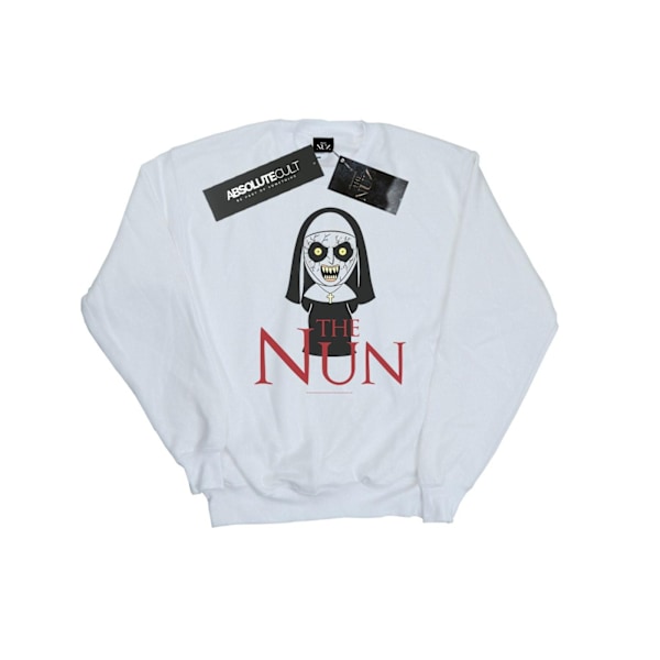 The Nun Damkläder/Dam Chibi Scare Sweatshirt S Vit White S