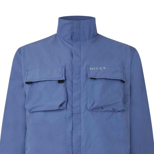 Nicce Herr Statlo Nylon Overshirt S Blå Blue S