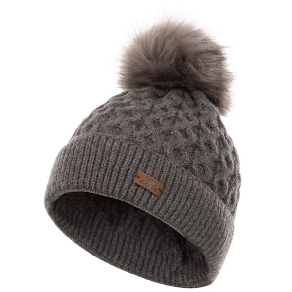 Trespass Freja Pom Pom Beanie för Kvinnor/Dam Storlek One Size Mörkgrå Dark Grey One Size