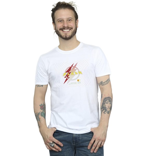 DC Comics Herr The Flash Lightning Logo T-shirt L Vit White L