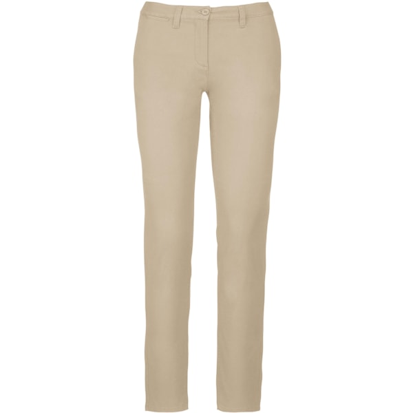 Kariban Dam/Dam Chino Byxor 8 UK Beige Beige 8 UK