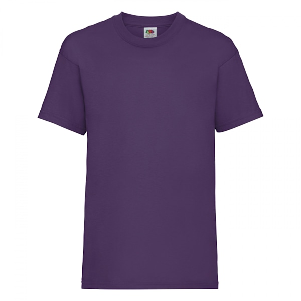 Fruit Of The Loom Valueweight T-shirt för barn, 7-8 år, Lila Purple 7-8