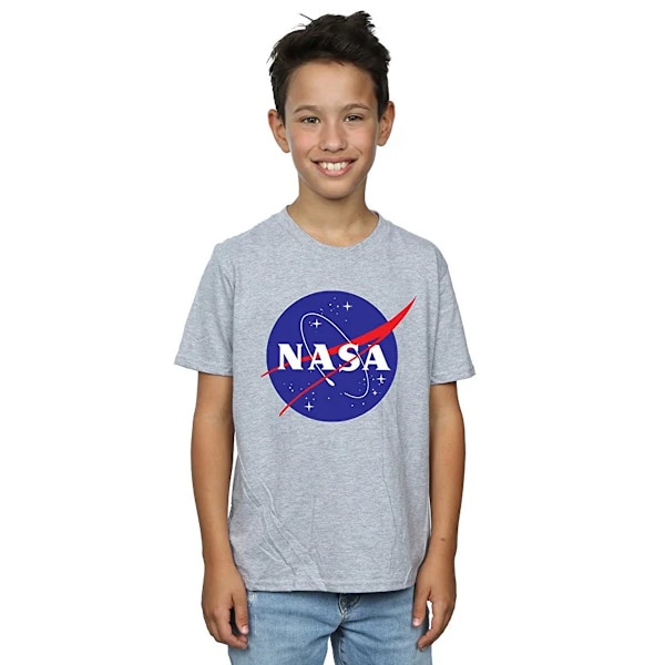 NASA Boys Insignia Logo T-Shirt 12-13 år Sports Grey Sports Grey 12-13 Years