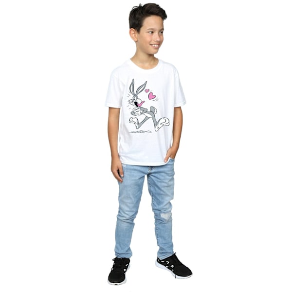 Looney Tunes Boys Bugs Bunny In Love T-Shirt 5-6 år Vit White 5-6 Years