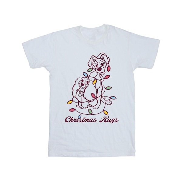 Disney Herrar Lady Och Lufsen Julkramar T-Shirt M Vit White M