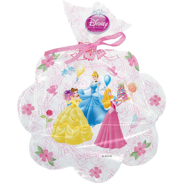 Disney Princess Cellofan Partyväskor (Pack om 6) One Size Whit White/Pink One Size