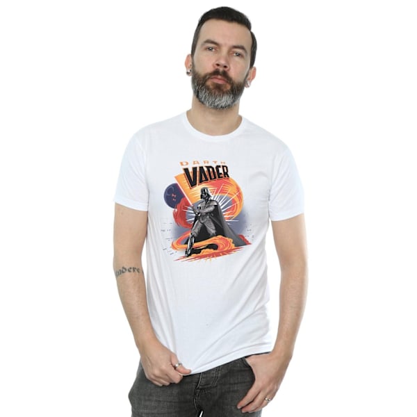 Star Wars Darth Vader Swirling Fury T-shirt M Vit White M