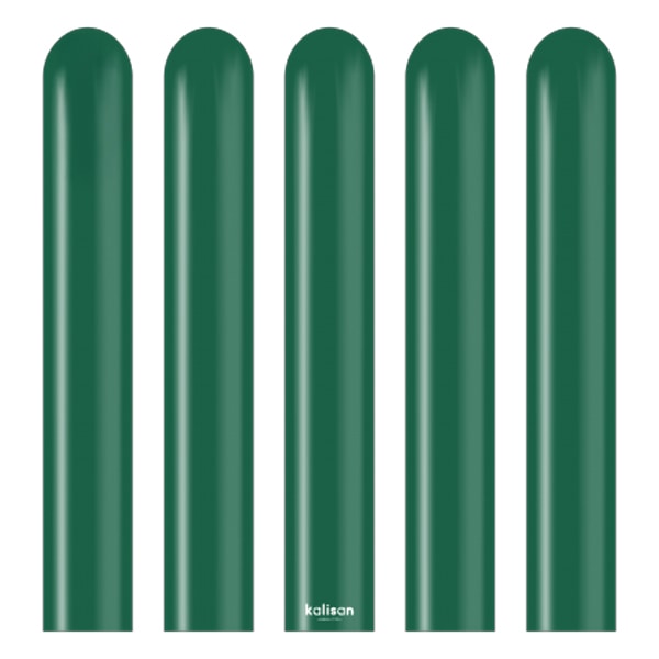 Kalisan Latex Standard Modellballonger (100-pack) One Size Dark Green One Size