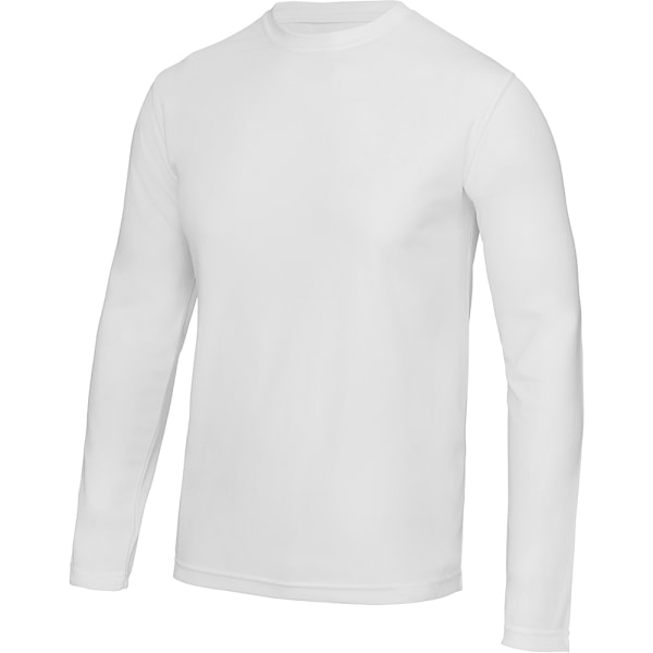AWDis Just Cool Herr Långärmad Cool Sports Performance Plain Arctic White M