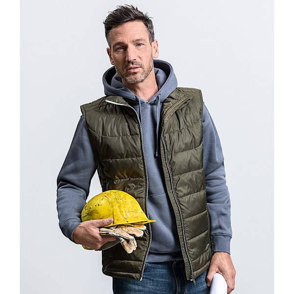 Russell Herr Nano Vadderad Bodywarmer 4XL Mörk Oliv Dark Olive 4XL