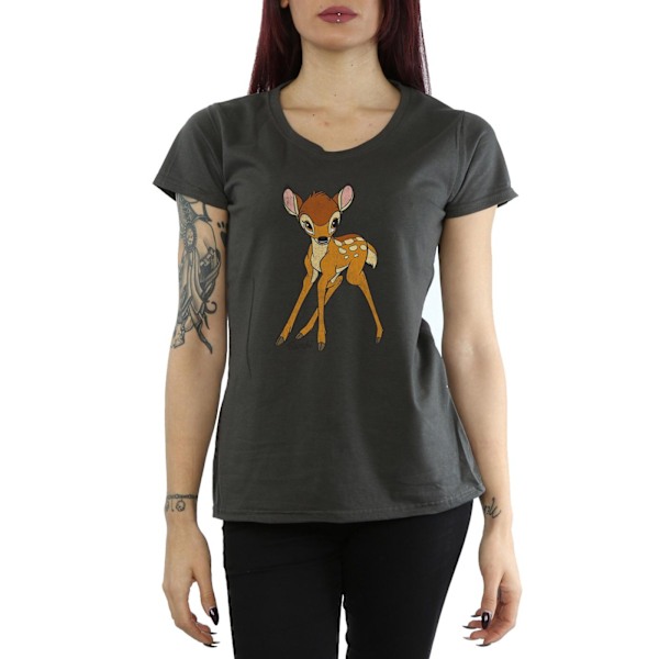 Bambi Dam/Kvinnor Klassisk Heather T-Shirt S Ljus Grafit Light Graphite S