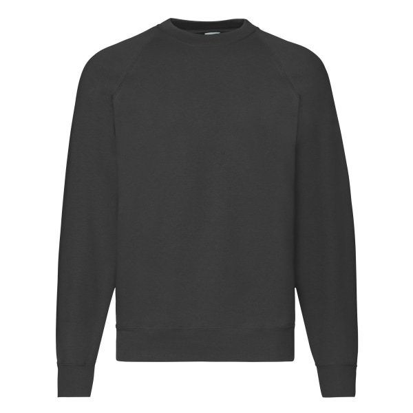 Fruit Of The Loom Herr Raglan Sleeve Belcoro® Sweatshirt XL Bla Black XL