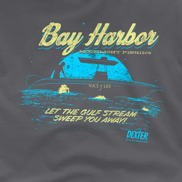 Dexter Herr Moonlight Fiske T-shirt M Kolgrå Charcoal M