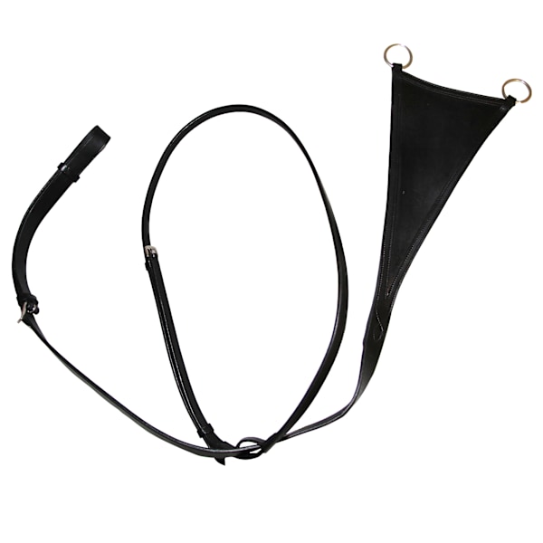 Hy Läder Haklapp Martingal Cob Svart Black Cob