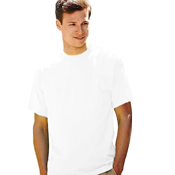 Fruit Of The Loom Mens Valueweight Kortärmad T-shirt 4XL Vit White 4XL