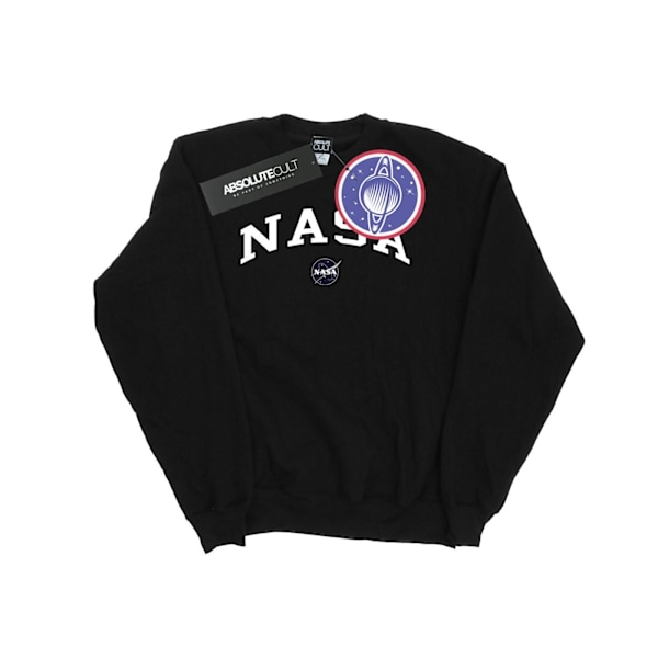 NASA Girls Collegiate Logo Sweatshirt 12-13 år Svart Black 12-13 Years