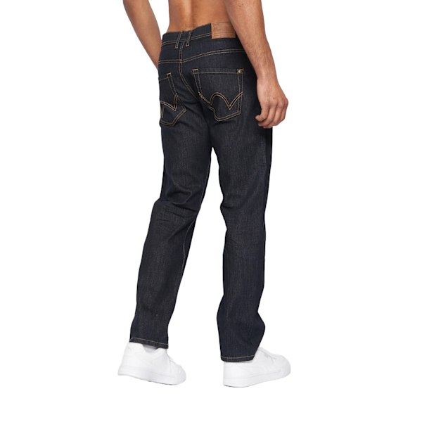 Duck and Cover Mens Hydras Straight Leg Jeans 30R Raw Wash Raw Wash 30R