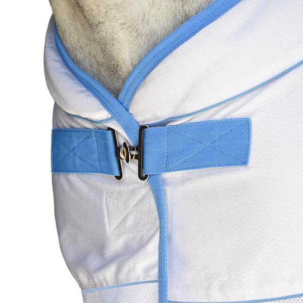 Weatherbeeta Air-Tec Standard-Neck Hästkyltäcke 6´ 5 Vit White/Blue 6´ 5