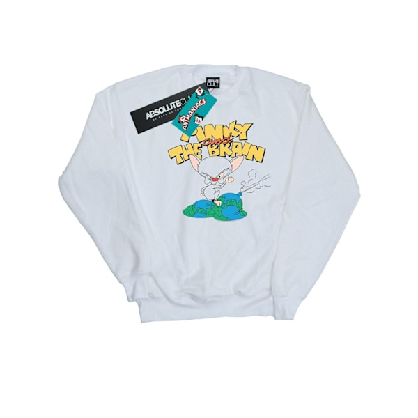 Animaniacs Herr The Brain World Domination Sweatshirt L Vit White L