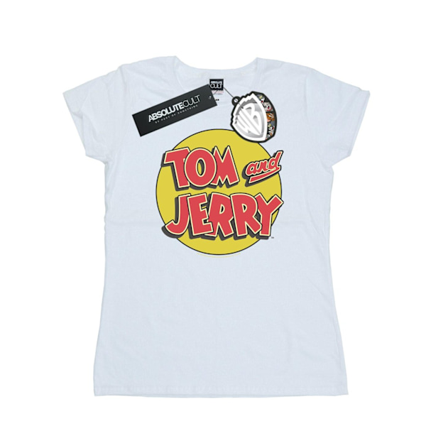 Tom And Jerry Dam/Dam Cirkellogotyp Bomull T-shirt L Vit White L